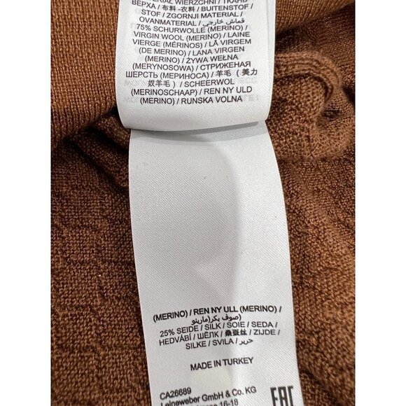 NWT BRAX FEEL GOOD Size 2XL Rick Crewneck Sweater Diamond Knit Merino/Silk - Picture 6 of 11